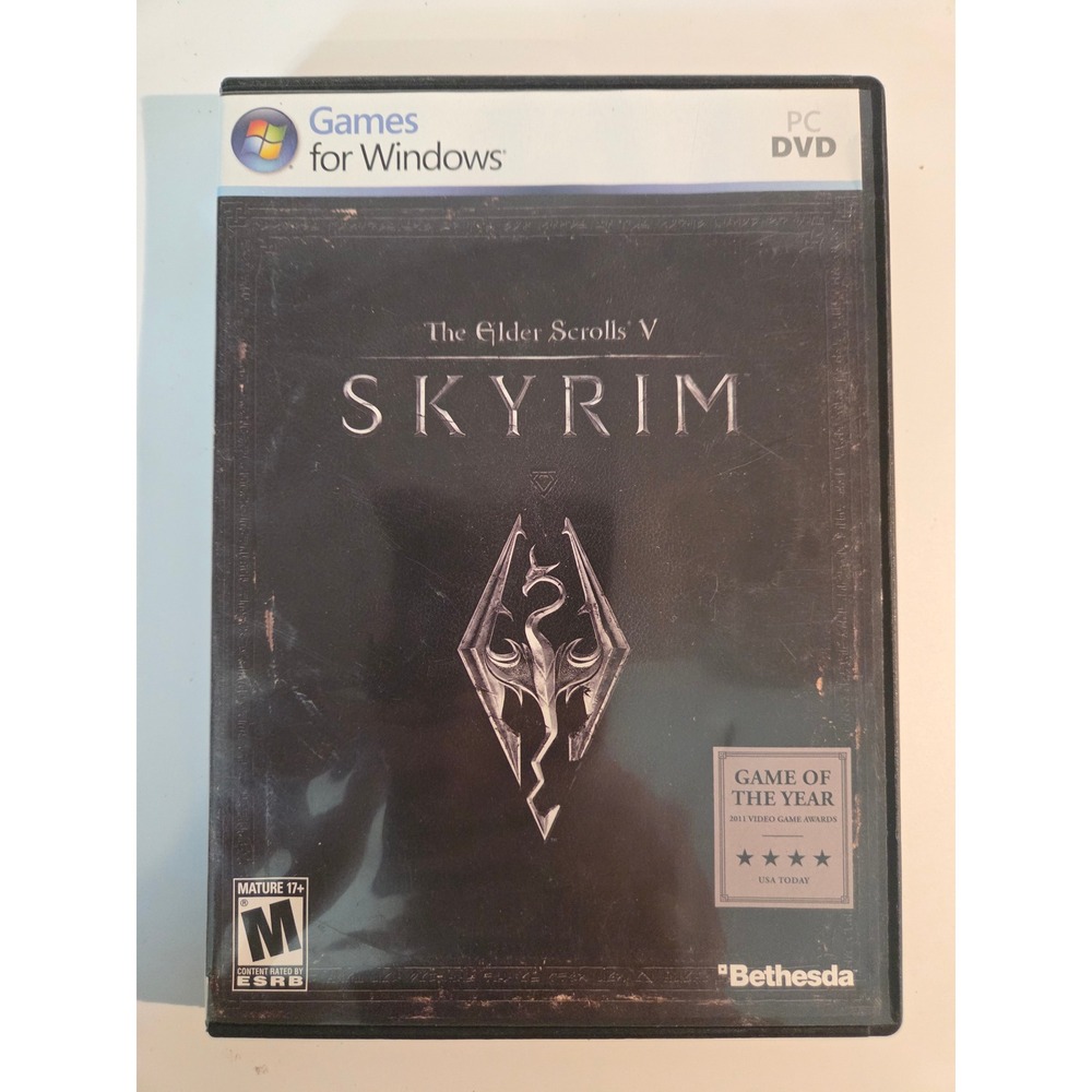 The Elder Scrolls V Skyrim PC DVD Game 2011 Bethesda Action RPG Physical Disc